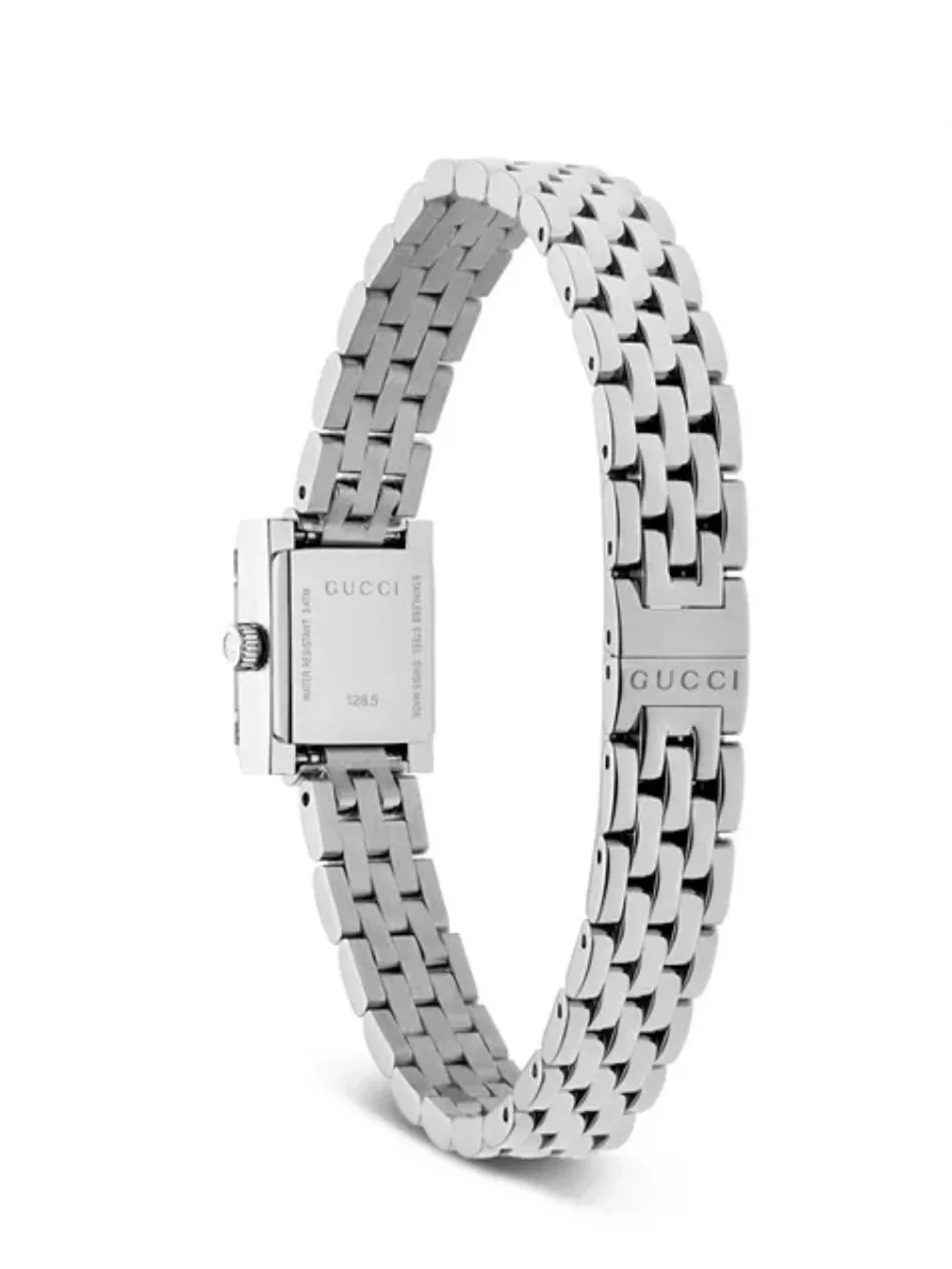 Gucci G Frame Square Generation Silver Bracelet Watch with Blue Dial